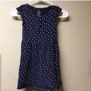 L M Girls Arizona Navy Blue Polka Dot Short Sleeve Dress Sizes S L M Girls Arizona Navy Blue Polka Dot Short Sleeve Dress Sizes S